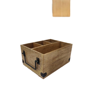 Portaposate in legno marrone - Product Image 3