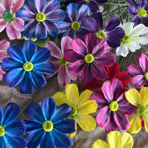 Artificial Cosmos <b>Flowers</b> <b>Silk</b> Handmade Mixed Colors For Wedding Decorations And Floral <b>Arrangements</b> - Product Image 4