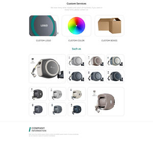 स्वचालित रिट्रेटेबल गार्डन नली मुक्त लॉकिंग नली मुक्त लॉकिंग नली आपकी सिंचाई 180 ° मुक्त रोटेशन आपके बगीचे को कवर करता है - Product Image 4