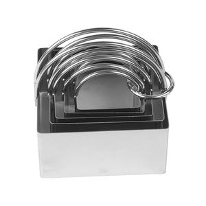 <span class=keywords><strong>Emporte</strong></span>-pièces durables en acier inoxydable de différentes tailles avec poignée Moule à gâteau en mousse avec poignée arquée confortable - Product Image 2