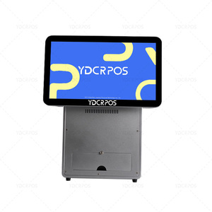 Bán buôn tất cả trong một POS thiết bị đầu cuối kênh đăng ký màn hình cảm ứng màn hình kép máy POS với 80 mét máy in 2D máy quét - Product Image 3