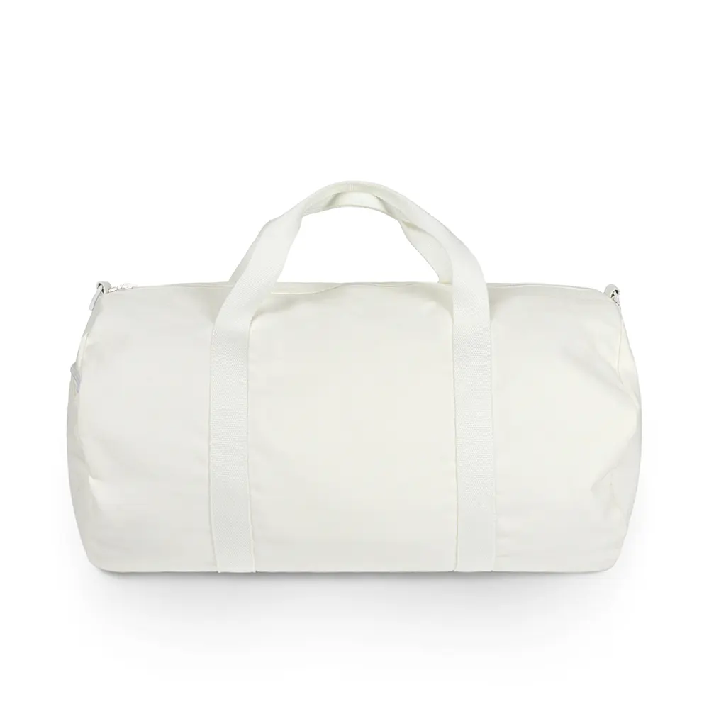 Sac polochon en toile et coton de grande capacité Sac polochon de voyage avec impression personnalisée et logo pour le sport