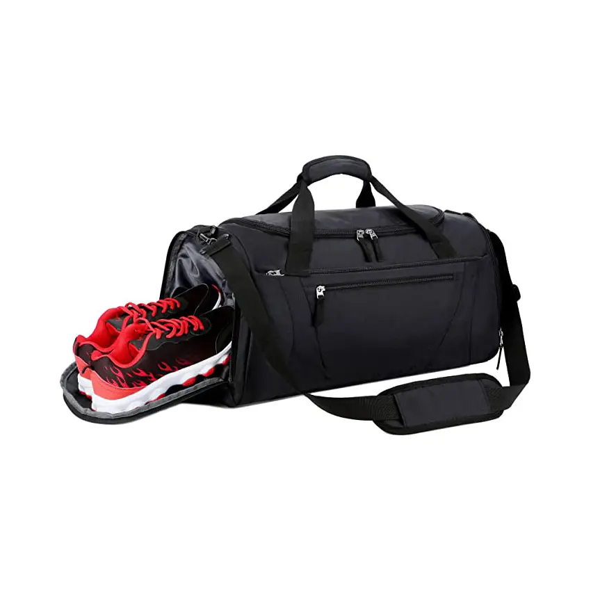 Petit sac de Sport personnalisé, sac de voyage d'entraînement de week-end, sac à bandoulière de nuit avec poche humide
