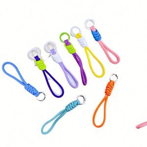 Hot Selling Short <b>Polyester</b> Wristlet Wrist <b>Lanyard</b> Strap Heat Transfer Sublimation Custom Keychain Small <b>Lanyard</b> Phone Holder - Product Image 1