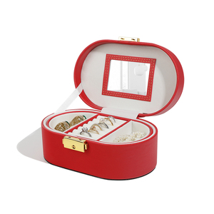 Travel Jewelry Case Leather Jewelry <b>Box</b> Holder Storage Packaging Jewelry <b>Box</b> for Rings <b>Earring</b> Packaging <b>Box</b> - Product Image 2