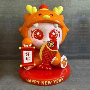 Customize Outdoor Sculptures Shopping Mall Decoration Fiberglass Cartoon Sculpture Cartoon Figure Sculpture - Product Image 3