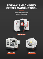Centre d'usinage CNC d'usine, centre d'usinage vertical 5 axes pour le traitement des métaux, machine de fraisage verticale CNC LK420 5 axes VMC avec ATC