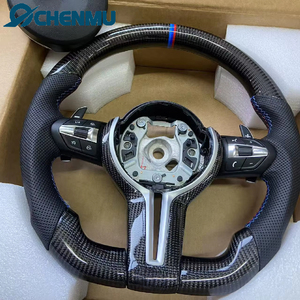 Volante de Cuero y Fibra de Carbono para <span class=keywords><strong>BMW</strong></span>, Directo de Fábrica, Actualización de Modelos Antiguos a Nuevos F10 F20 M3 X4 F30 F32 F33 F34 F35 X3 F25 X1 X5 F36 - Product Image 1