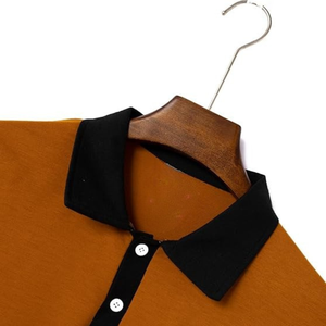Camiseta de Manga Larga Transpirable de Punto Naranja con Estilo para Hombre, con Bolsillo Estampado, Informal y Cómoda, ODM - Product Image 2