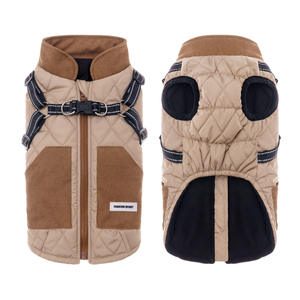 Manteau pour animaux de compagnie en gros avec harnais nouvelle veste chaude pour chien à col roulé réfléchissant veste de neige pour chien habit de neige vêtements pour grands chiens à deux pattes - Product Image 6