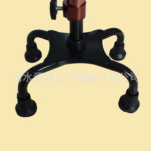 Bastón de Cuatro Puntas de Aleación de Aluminio, 67 cm de Altura Ajustable, para Apoyo al Caminar de Personas Mayores - Product Image 3