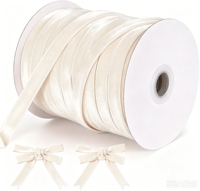 Ruban en velours 100 % polyester simple face de 10 mm pour la décoration de mariage, l'emballage cadeau et les fournitures de Noël (vente en gros)