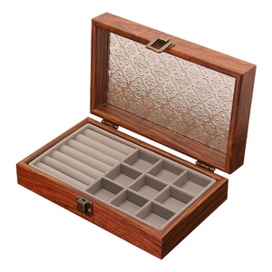 High-End Logo personalizzato MDF Storage più stili Display decorativo per orecchini collana anello per organizzazione di gioielli - Product Image 5