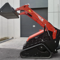 Minipala cingolata V1000 per impieghi gravosi con motore diesel Kubota per terreni fangosi in Russia e Europa del Nord