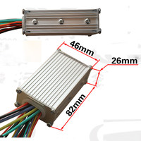 Contrôleur de moteur BLDC à onde sinusoïdale de petite taille 24-48V 250W avec frein électronique, indice de protection IP20, courant 5A pour trottinette électrique