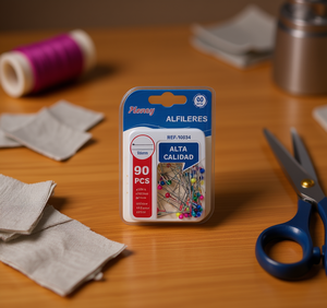 Plumy Pins 90 pezzi 6 mm Testa tonda perlescente per uso generale - Product Image 2