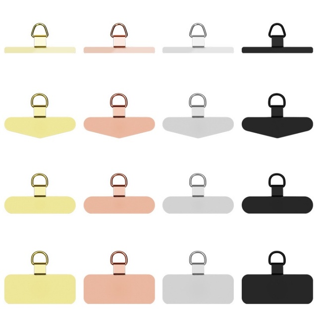 Mobile Phone Strap Detachable Tether Tab Anti Scratches Connector Metal Tab Phone Lanyard Universal Phone Lanyard Patch