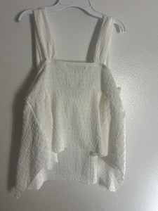 Top de Tirantes Anchos con Cuello Cuadrado y Lazo Delantero, Blanco, Tejido, Sin Mangas, Marca <span class=keywords><strong>Madden</strong></span> <span class=keywords><strong>Girl</strong></span>, Talla L, OEM ODM - Product Image 3