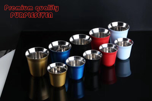 Tasse <span class=keywords><strong>Thermos</strong></span> isolante en acier inoxydable, outil pour offrir un cadeau Unique, <span class=keywords><strong>Thermos</strong></span> en verre à vin, à Double paroi, pour expresso, 80 ml, ml - Product Image 5