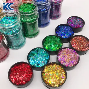 Yüz ve vücut Glitter için toptan toplu karışık tıknaz Glitter