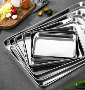 Plaque de cuisson en acier inoxydable, plaque <span class=keywords><strong>à</strong></span> biscuits, plaque de cuisson, non toxique, robuste et facile <span class=keywords><strong>à</strong></span> nettoyer - Product Image 2