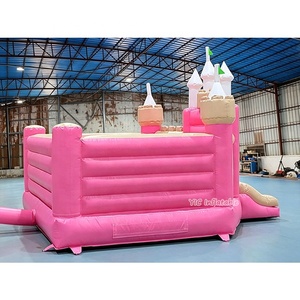 Château gonflable rose commercial, style princesse, moderne, pour les entreprises de location de jeux gonflables pour enfants - Product Image 5
