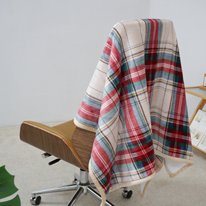 Classic Plaid Print Sherpa Fleece Blanket <b>for</b> Chair <b>Couch</b> Sofa Bed Giftable Plush Soft Cozy Thick Warm Custom <b>Throw</b> Blanket - Product Image 3