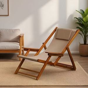 Nouvel ensemble de meubles de plage imperméables pour jardin, chaises pliantes à trois positions réglables, camping en plein air - Product Image 6