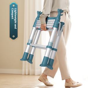 Soldes sur les échelles télescopiques <span class=keywords><strong>en</strong></span> A pour la maison, échelle épaissie à une touche - Product Image 1