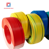 Cable de Construcción Aislado JINLONGXING BV al por Mayor, Conductor Sólido, Aislamiento de PVC, Blindaje de Cobre, Modelo Zc-bv 450/750V RV