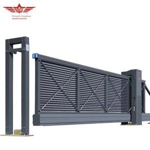Shengshichanglong Custom Automatic Electric Aluminum Alloy Suspension <b>Gate</b> Industrial Cantilever Sliding <b>Gate</b> for Courtyard Use - Product Image 1