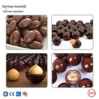 Nouvelle petite machine commerciale automatique à haute efficacité pour le revêtement de bonbons, le polissage de fèves de chocolat et le roulement de sucre, capacité 8-60 kg
