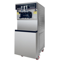 IJsmachine 48-50L/H Dubbel Systeem Yoghurt Soft Serve IJs Bereidingsapparaat Commerciële IJsmachine
