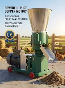 Machine à granulés à matrice plate pour l'alimentation animale, volailles, bétail, poulets, porcs, bovins, moutons - Product Image 5