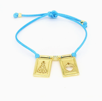Bracelet de prière catholique fait main Saint Benoît San Benito Croix Vierge Médaille Cadeau religieux