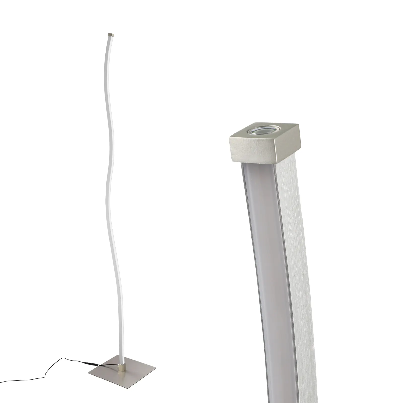 Işık lüks modern zemin aydınlatma sıcak beyaz paslanmaz çelik dikey köşe lambası ayakta led oturma odası standı zemin lambası