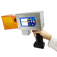 Mini machine de marquage, faible MOQ, code QR, code-barres, date, longueur d'onde laser 455 nm, écran tactile 4,3 pouces avec batterie lithium rechargeable