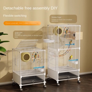 Gabbia per Uccelli Xuanfeng Peony Luxury Villa, in Metallo Solido, Nuova Gabbia Speciale per Piccoli Pappagalli e Storni, Ecologica - Product Image 3