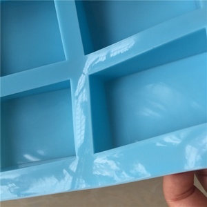Wholesale 6 Cavity Soap Mold Handmade Silicone Soap Mold square Rectangular Soap Mold for Custom - Product Image 5