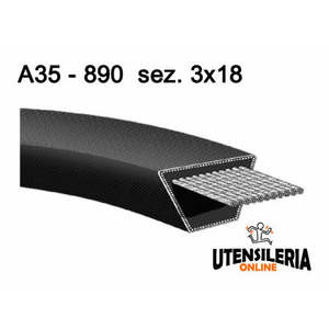 Courroie trapézoïdale 13x8 A35-890 - Product Image 1