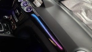 Kit d'éclairage d'ambiance ZYCELA 12V <span class=keywords><strong>3</strong></span>-5W pour mise à niveau des sorties d'air avant de type turbine pour Mercedes-Benz Classe C W204 2010-2014, lumières LED automobiles - Product Image 5