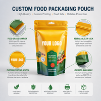 Sachet Doypack Personnalisé OEM/ODM avec Fermeture Éclair, Couleur et Taille au Choix, en PE Recyclable, Imprimé par Gravure, pour Emballage Alimentaire de Riz Croustillant, Haute Barrière
