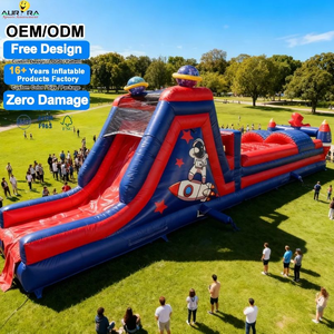 סגנון חדש <span class=keywords><strong>2025</strong></span> מכשול להקפיץ בית שקופית קומבו מתנפחים מתנפחים טירות מסלול מכשולים למסיבת כדורגל - Product Image 2