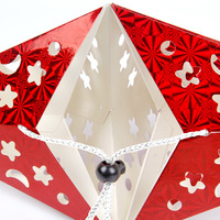 Lanterne en papier pliable en forme d'étoile, grande taille, artisanale, pour mariage, décoration murale ou de plafond, ornement de fête, abat-jour