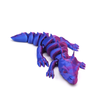 Modelo de Juguete de Dragón Miniatura Impreso en 3D, Articulación Móvil Creativa para Niños Modernos, Adorno de Animales y Dinosaurios