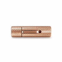 Fermoir de bracelet en acier inoxydable de 6 mm, à moletage, pour cordon en cuir, avec logo personnalisé, accessoires de bijouterie