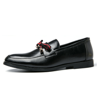 Nouveautés 2026 : Chaussures habillées pour hommes en cuir verni British Bullock, nouveau design avec nœud papillon