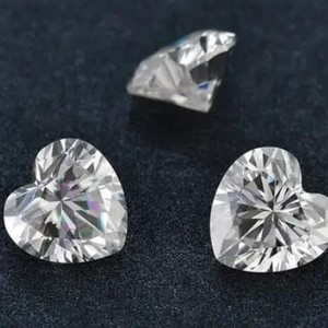 Moissanite Heart-Shaped Loose Stone Super White D Grade Ex Cut For Jewelry Making - Product Image 1