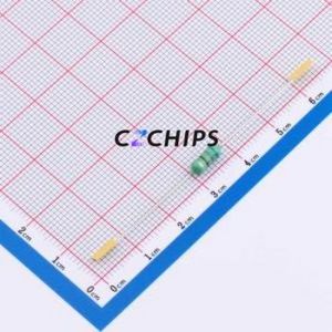 Inductor de Anillo de Color EC0410-681K / Componente de Orificio Pasante (THT), D4xL10.5mm 680uH 10% 113mA 9.4Ohm - Product Image 1