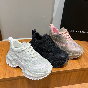 <span class=keywords><strong>Sneakers</strong></span> con tacco grosso e strass scarpe sportive Casual da <span class=keywords><strong>donna</strong></span> firmate da Tennis da <span class=keywords><strong>donna</strong></span> - Product Image 2